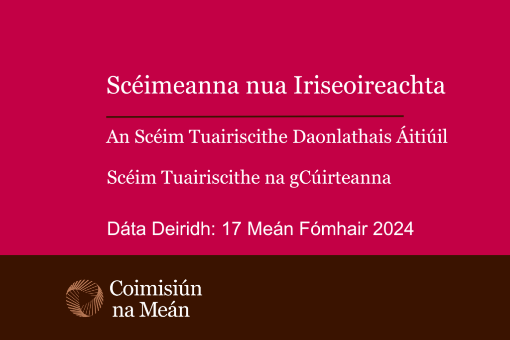 Test reads: Scéimeanna nua Iriseoireachta. An Scéi Tuairiscithe Daonlathai Áitiúil Scéim Tuariscithe na gCúirteanna. Dáta Deiridh: 17 Meán Fomhair.2024