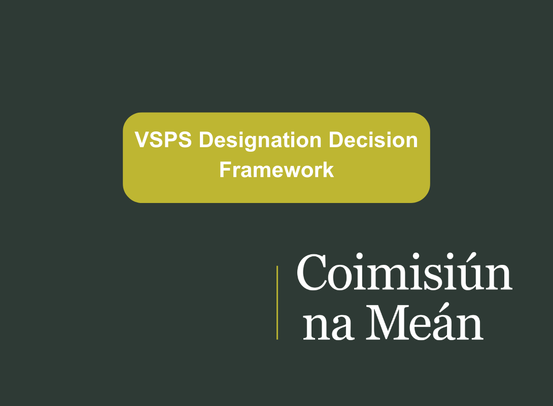 News Update – VSPS Designation Decision Framework 