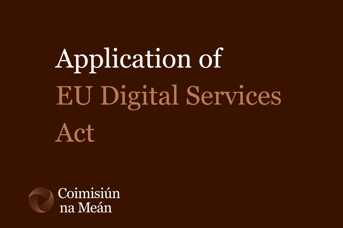 Coimisiún na Meán welcomes application of the EU Digital Services Act
