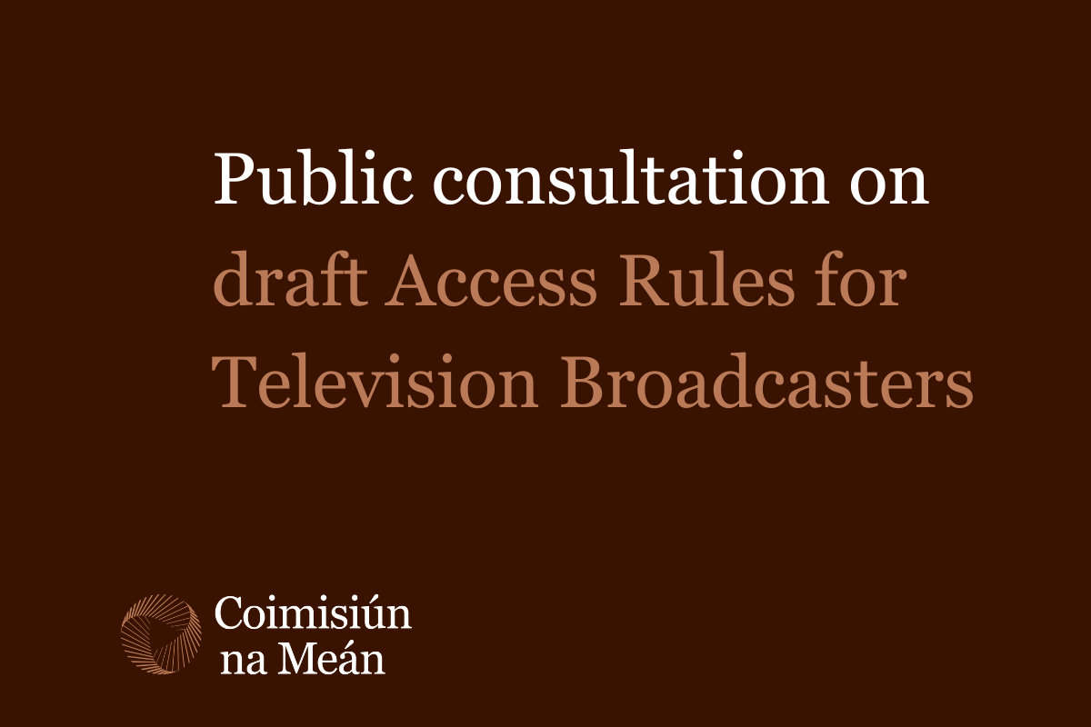 Coimisiún na Meán launch consultation on revised Rules to improve Accessibility of Television Broadcasters