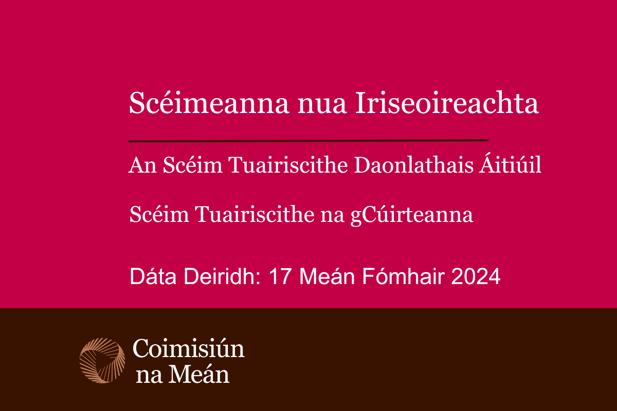 Seolann Coimisiún na Meán iarratais le haghaidh Scéimeanna nua Iriseoireachta