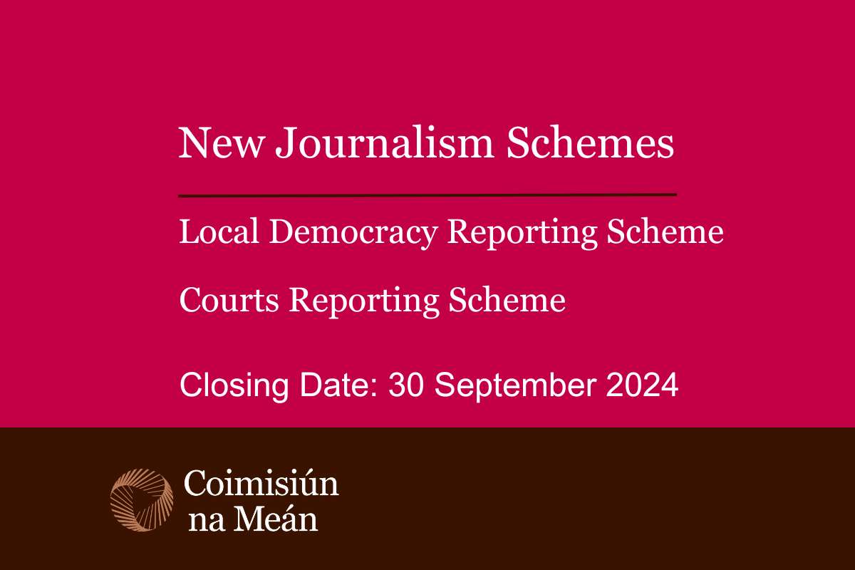 Extended Deadline – applications for new Journalism Schemes